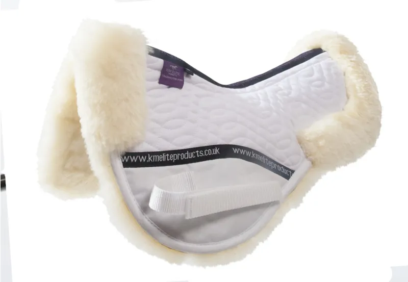 KM Elite Rolled Edge Sheepskin Half Pad-2
